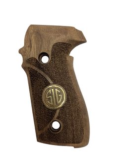 Střenky KSD Sig Sauer P228/229 ořech s bronzovým logem 2