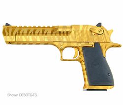 Magnum Research Desert Eagle XIX 6" Gold Tiger Stripes .44 Magnum