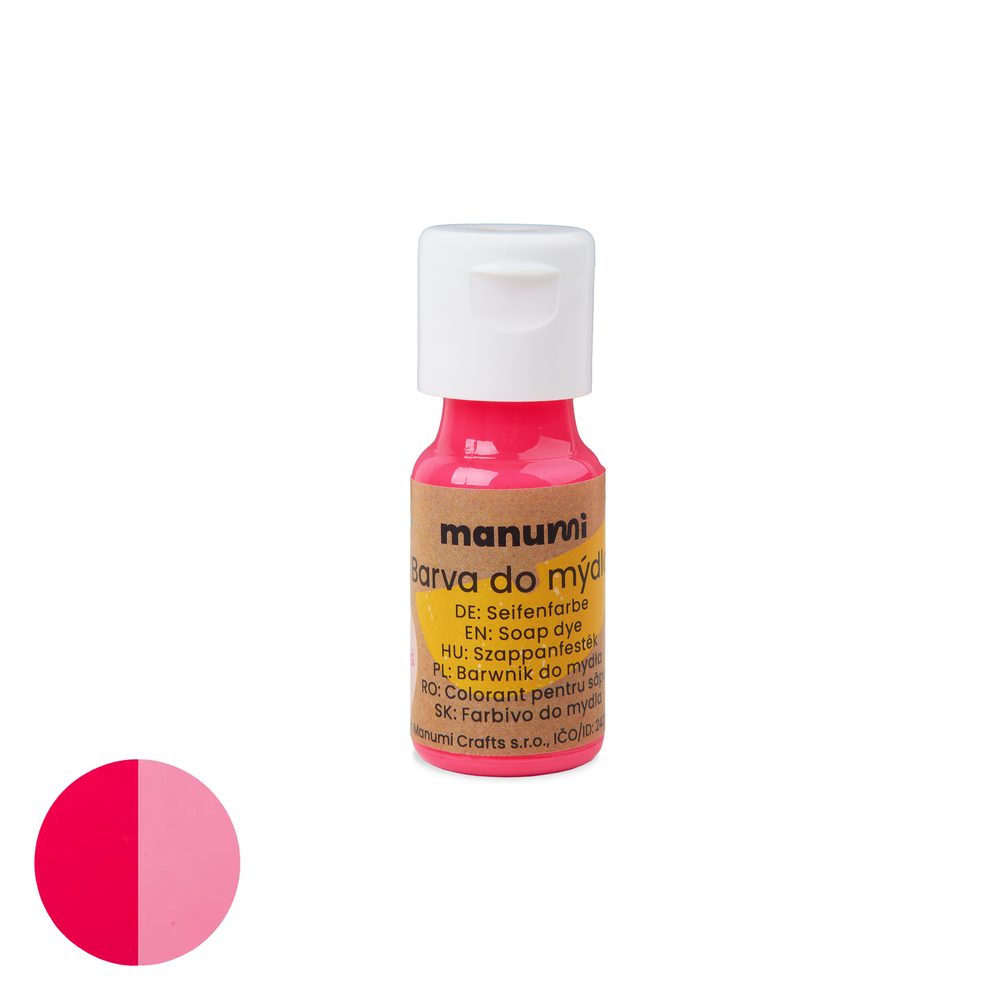 Manumi tekutá barva do mýdla 10 ml neonově růžová - 3 ks