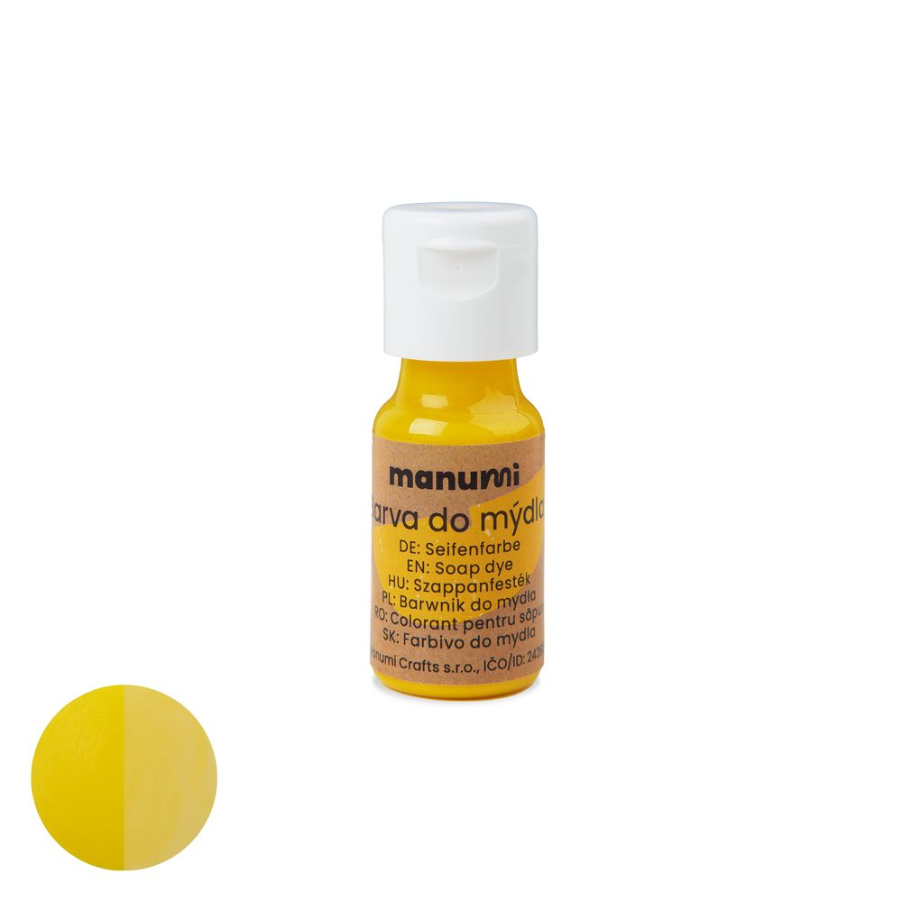 Manumi tekutá barva do mýdla 10 ml žlutá - 3 ks