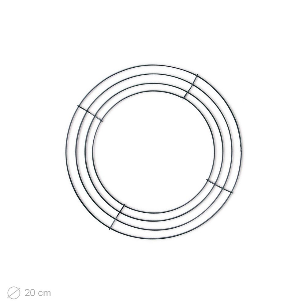 Drátěný základ na věnec 20cm - 3 ks