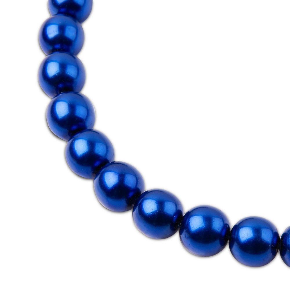 Manumi české voskové perle 10 mm modré - 18 ks
