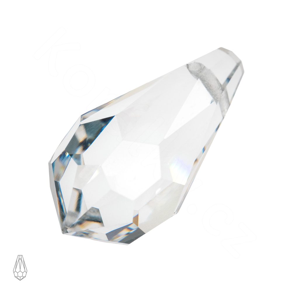 Preciosa MC přívěsek kapka 984 6,5x13mm Crystal - 4 ks