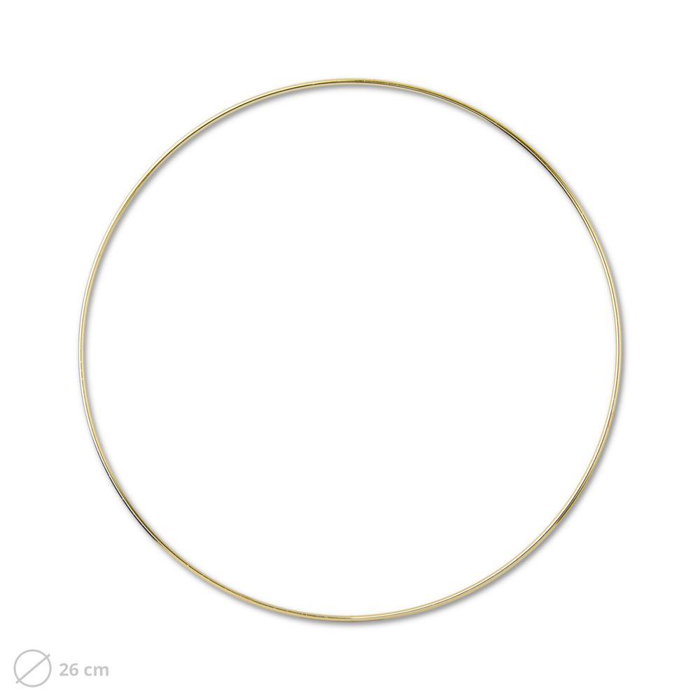 Kovový kruh na macramé 26cm - 3 ks