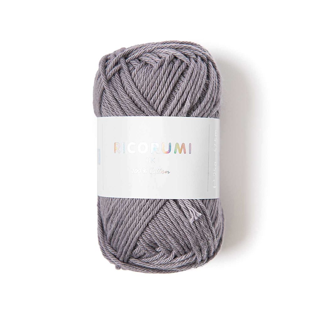 Rico Design Bavlněná háčkovací příze Ricorumi dk odstín 059 myší šeď - 1 ks