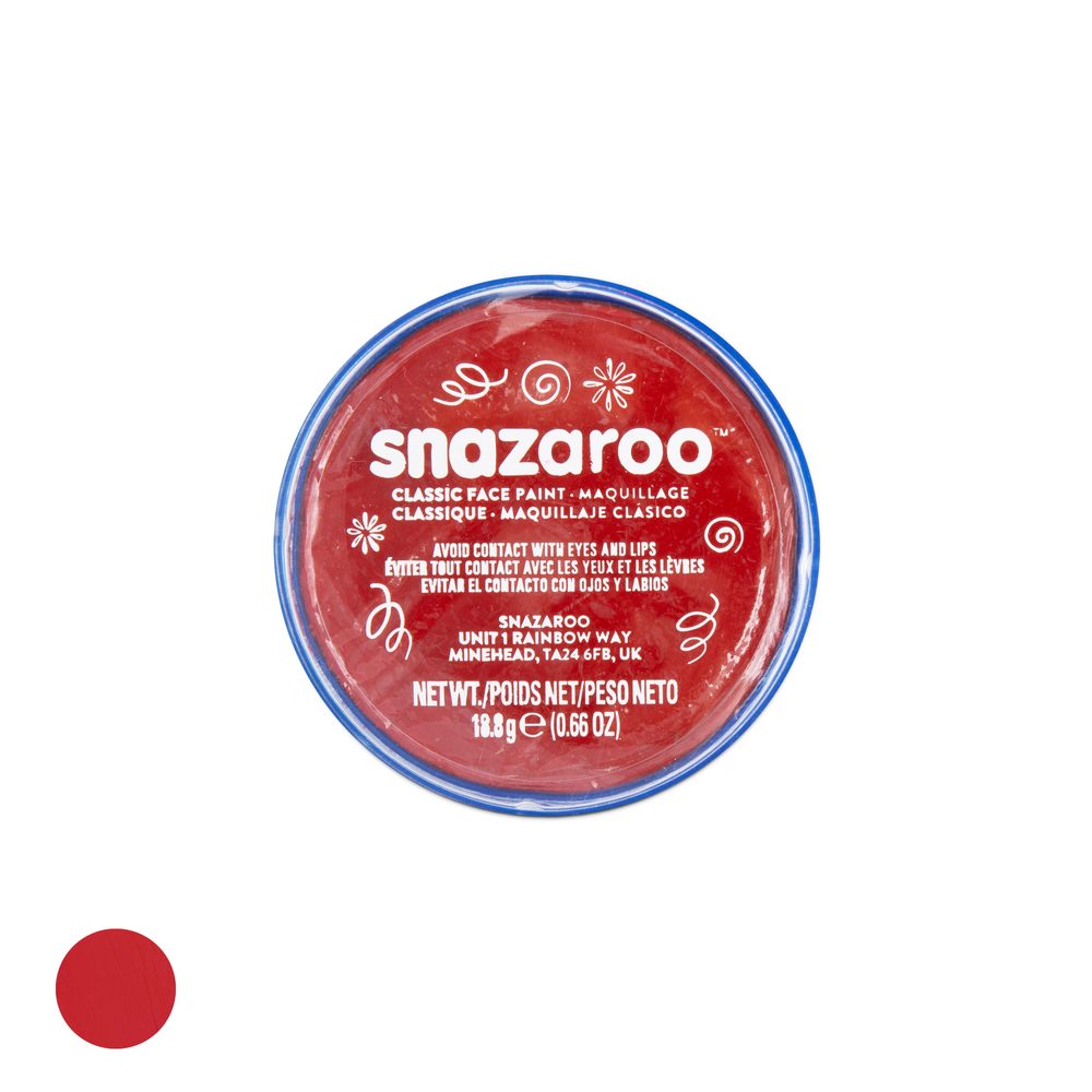 Snazaroo barva na obličej červená 18ml - 3 ks