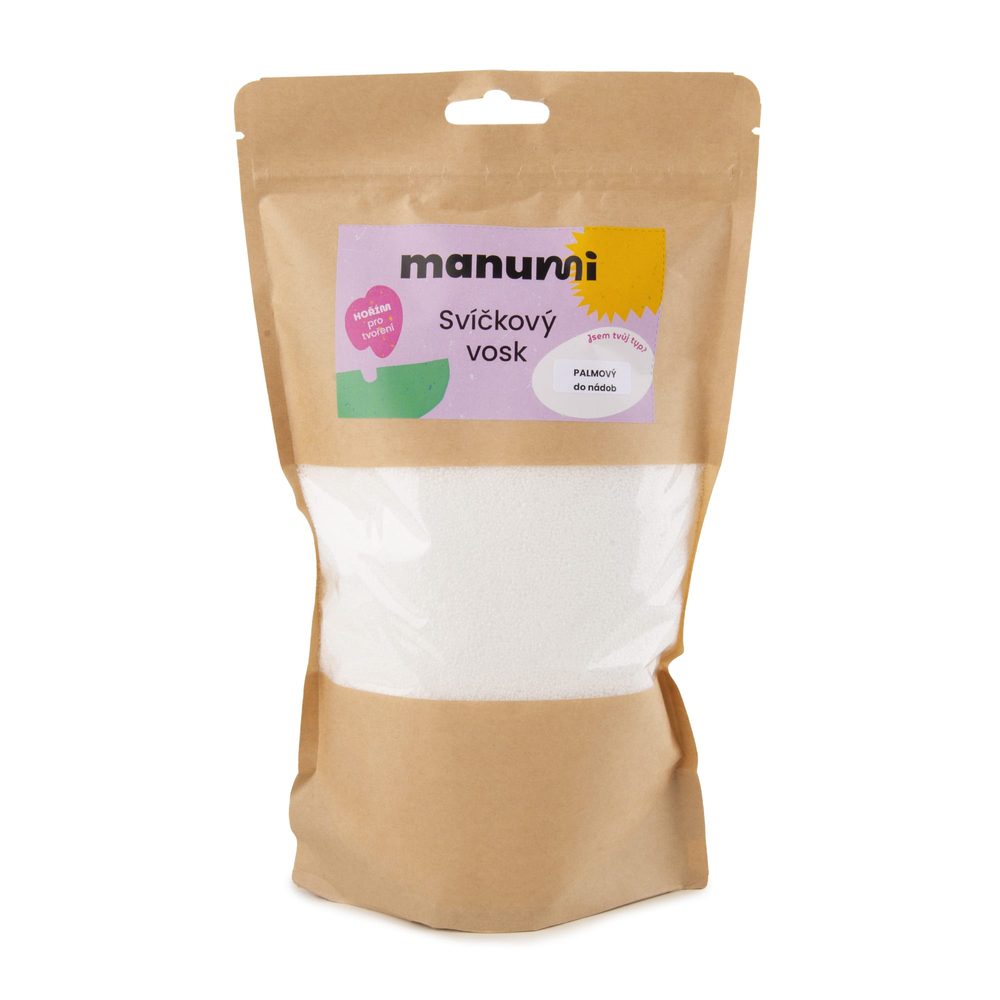 Manumi palmový vosk na svíčky do skla, keramiky a nádob - 5 balení