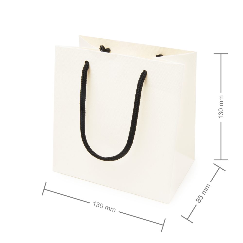 Dárková taštička béžová 130x85x130 - 10 ks