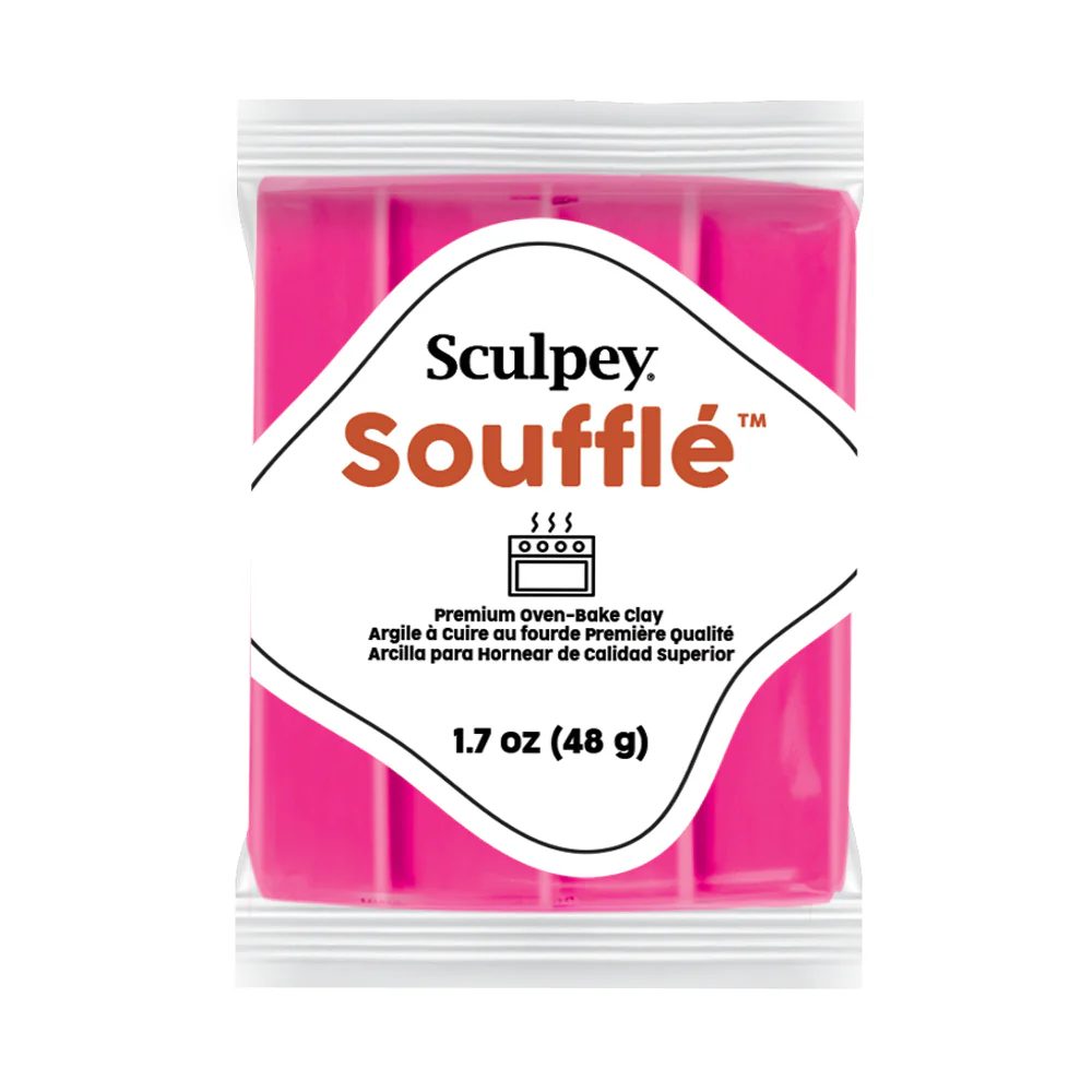 Sculpey Soufflé Magenta purpurová - 1 ks