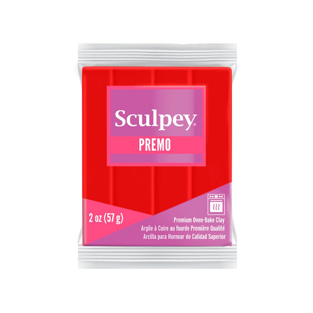 Sculpey PREMO Cadmium Red Huekadmiová červená - 5 ks - 5 ks