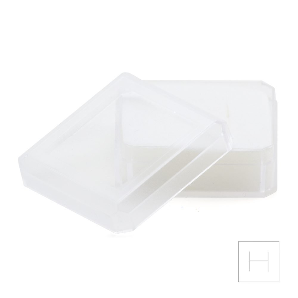 Dárková krabička na šperk průhledná 38x38x17mm - 20 ks