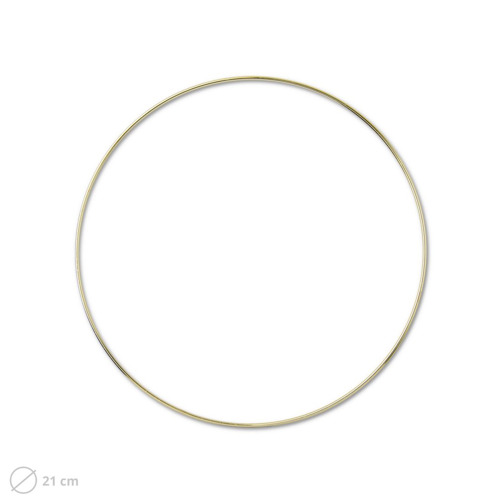 Kovový kruh na macramé 21cm - 3 ks