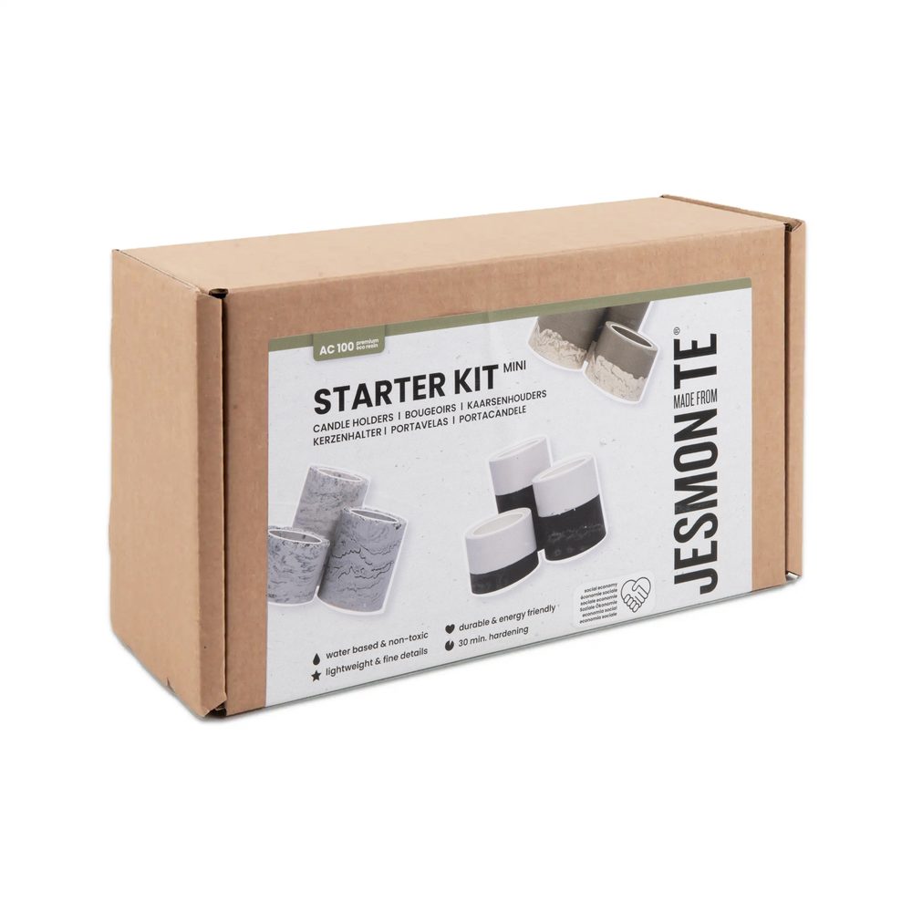 JESMONITE startovací sada AC100 různé svícny na čajové svíčky - 3 ks