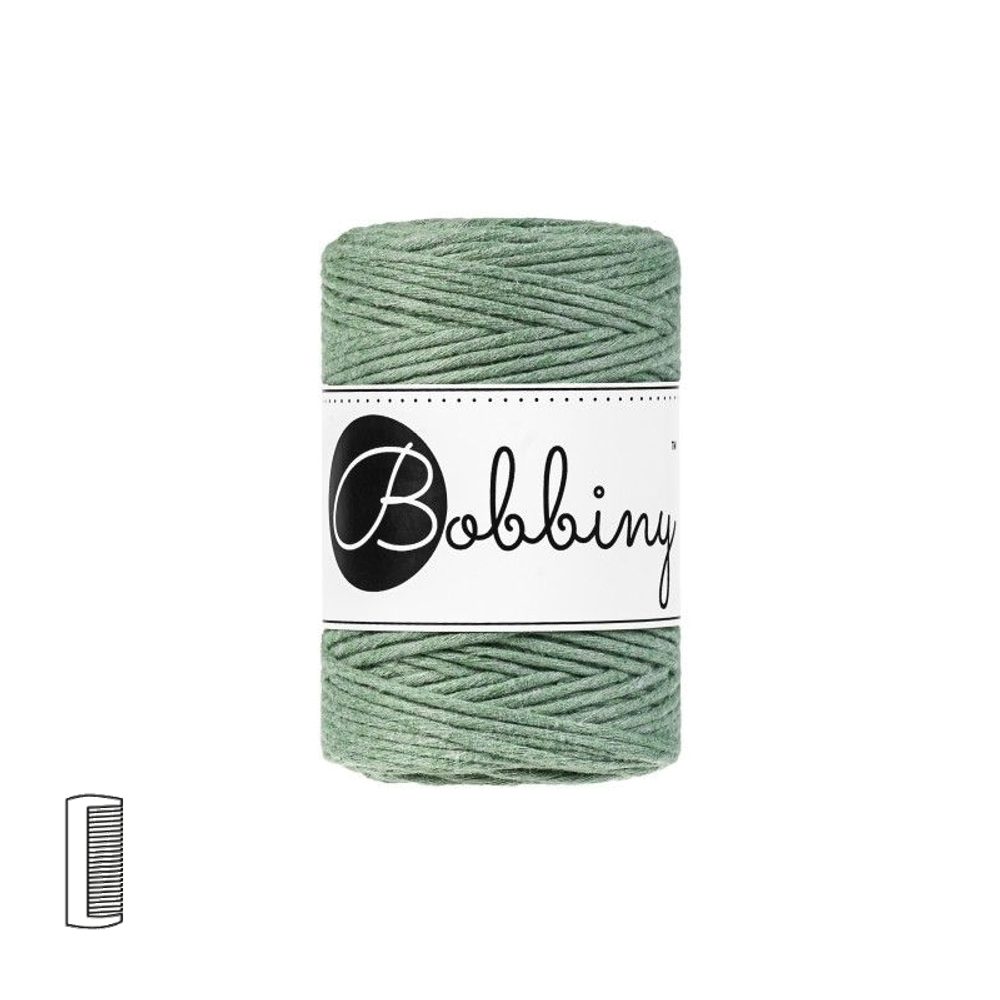 Bobbiny Macramé příze Baby 1,5mm Eucalyptus green - 1 ks