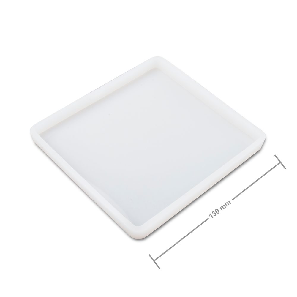 Manumi Silikonová forma na odlévání kreativní hmoty čtverec 130x10mm - 1 ks
