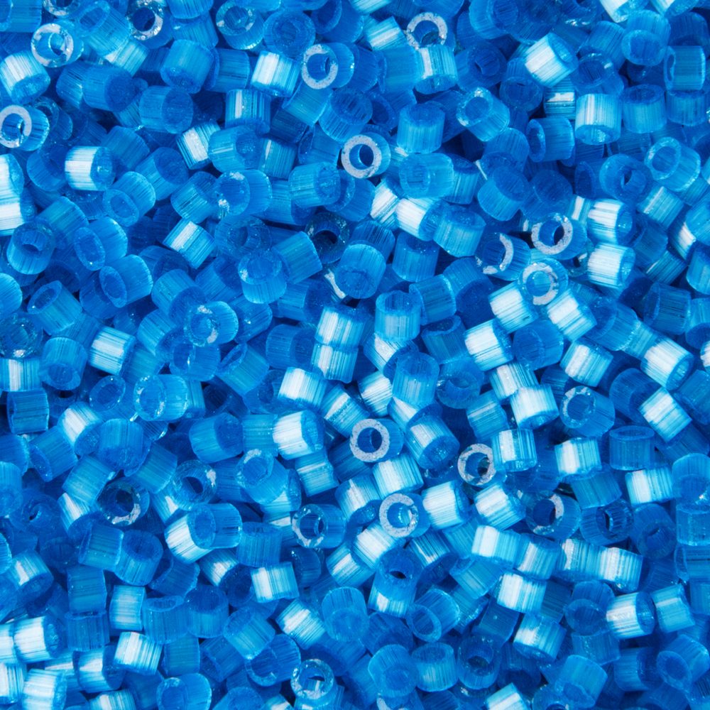 Miyuki Rokajlové korálky - Miyuki Delica 11/0 (DB-1860-50) Silk Inside Dyed Delphinium - 15 g