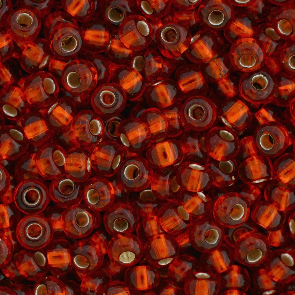 PRECIOSA ORNELA Rokajlové korálky - PRECIOSA rokajl 8/0 stříbrný průtah (97050) č. 104 - 20 g