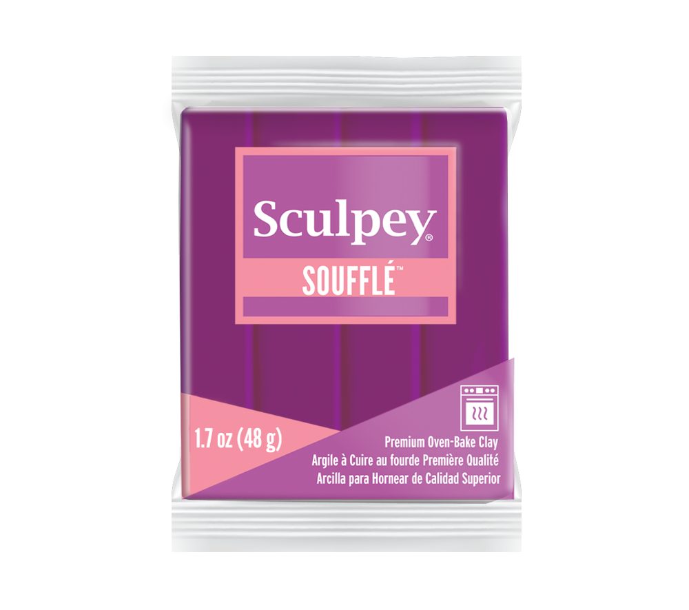 Sculpey SOUFFLÉ Turnip tmavě růžová - 5 ks - 5 ks