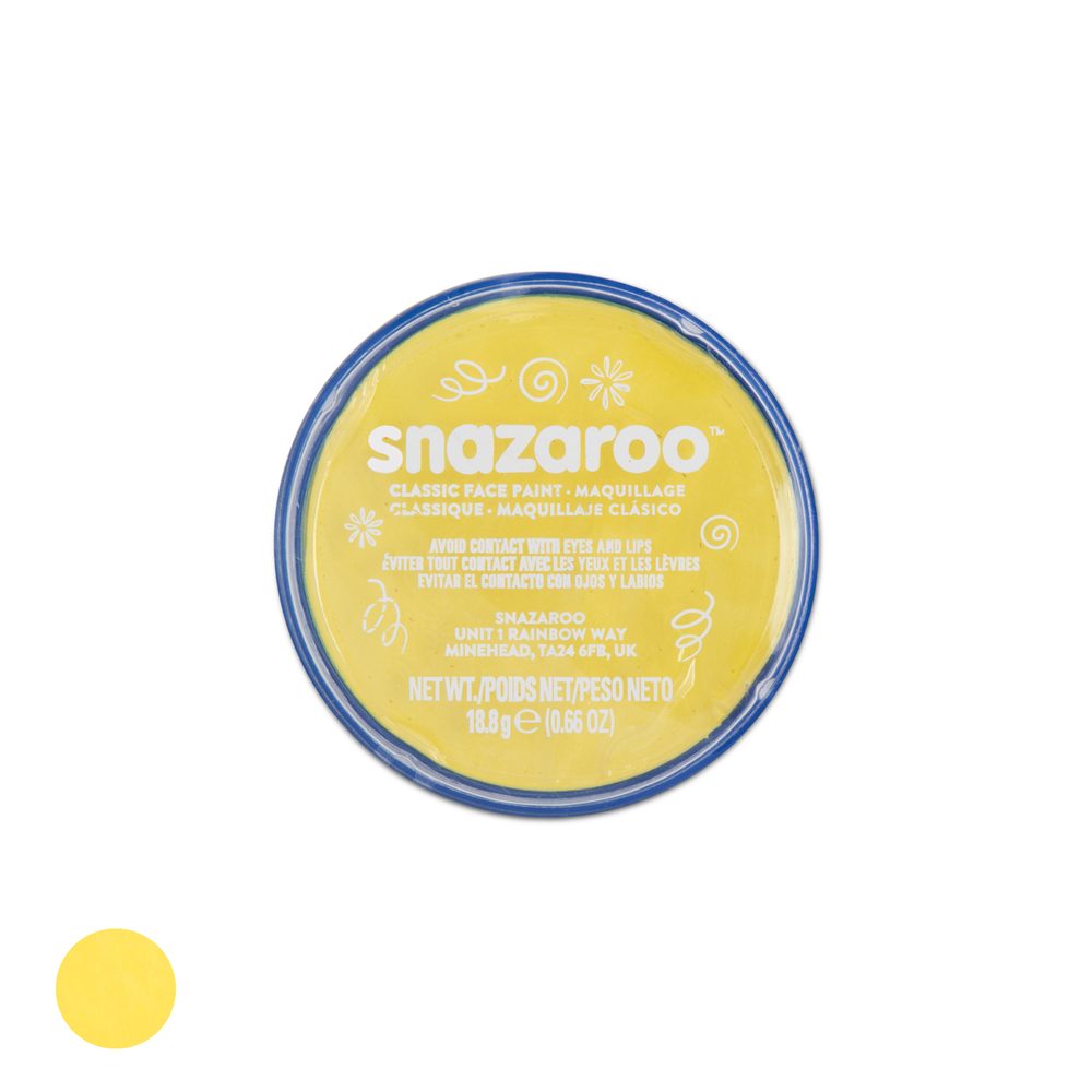 Snazaroo barva na obličej žlutá 18ml - 3 ks