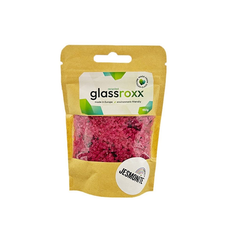 Jesmonite skleněné kamínky GlassRoxx fialové 150 g - 3 ks