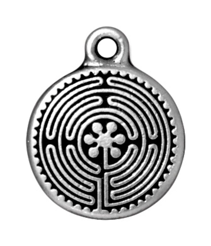 TierraCast přívěsek Labyrinth starostříbrný - 5 ks