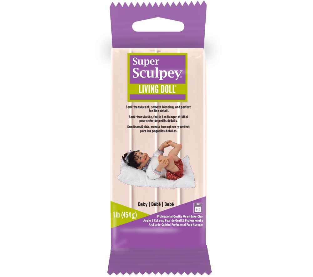 Sculpey Super 454 g Living Doll Baby béžová - 1 ks