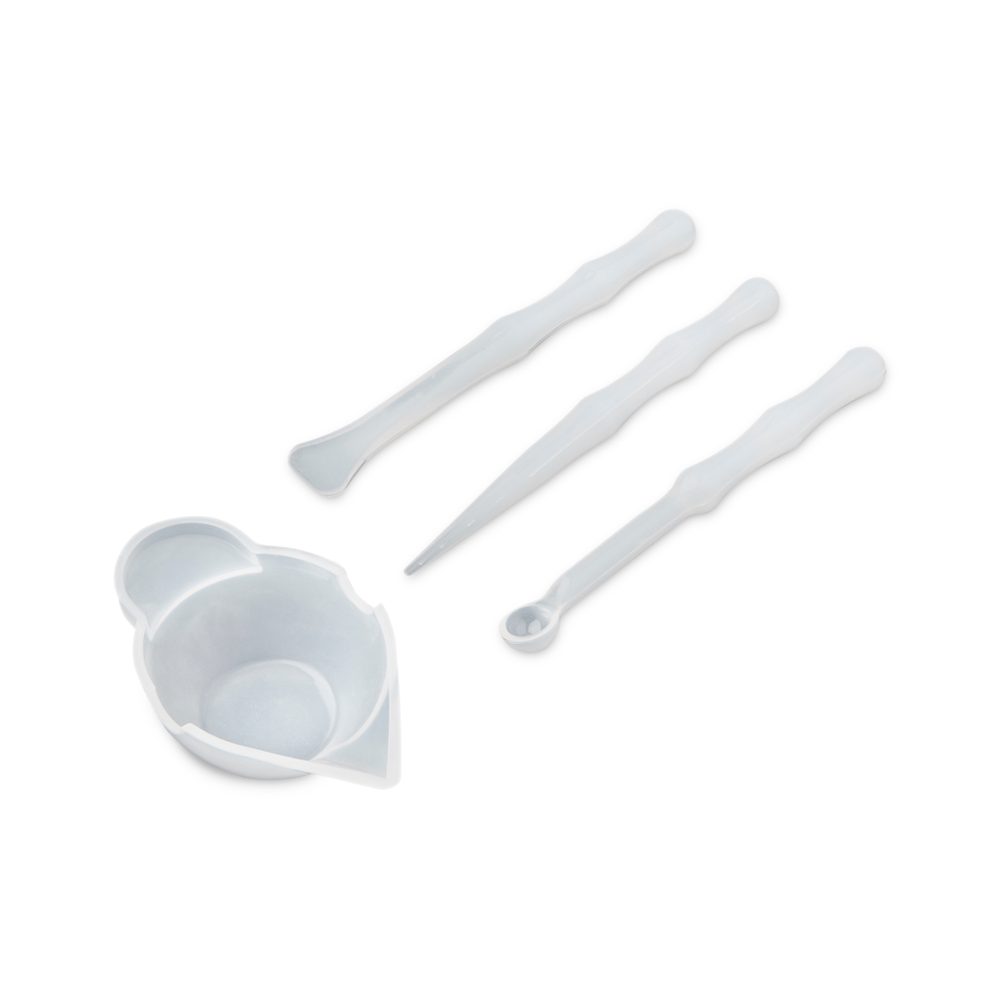 Silikonová sada na míchání křišťálové pryskyřice - 5 ks - 5 ks