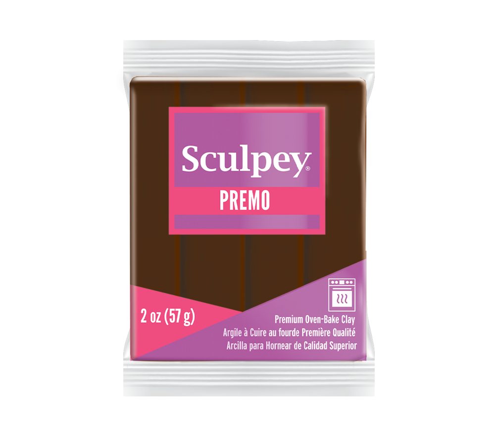 Sculpey PREMO Burnt Umber hnědá - 1 ks