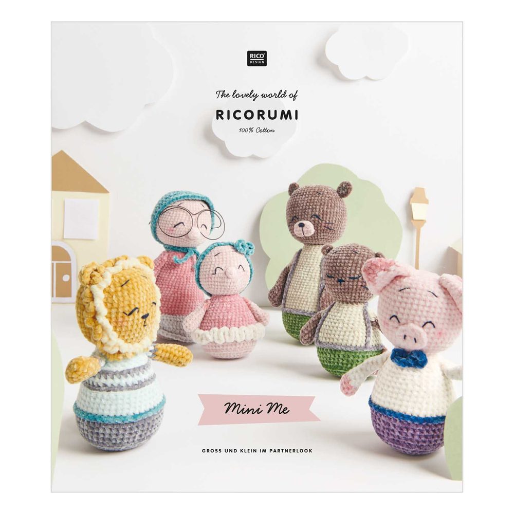 Rico Design Kniha návodů na háčkování Mini Me německá verze - 1 ks