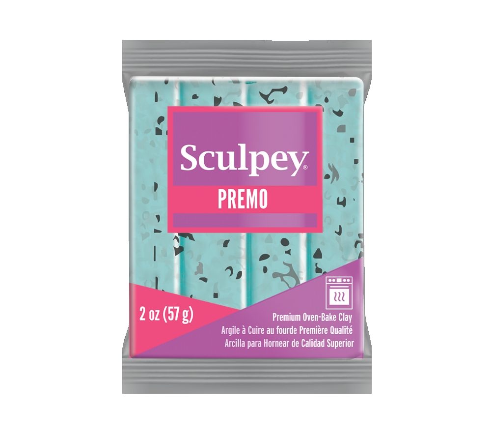 Sculpey PREMO Turquoise Granite tyrkysová žula - 1 ks