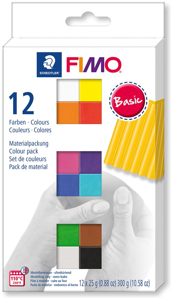Staedtler FIMO Soft sada 12 barev 25g Basic - 1 ks