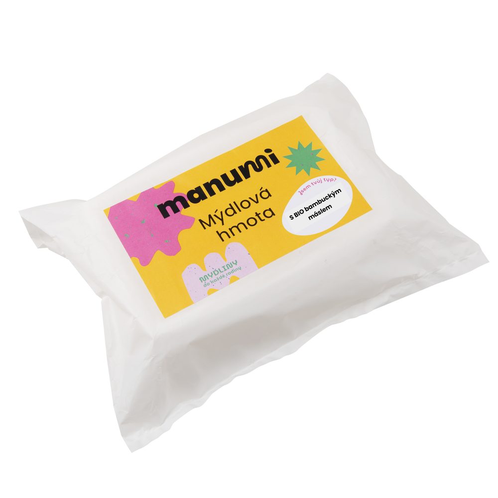 Manumi mýdlová hmota s BIO bambuckým máslem 1kg - 3 ks