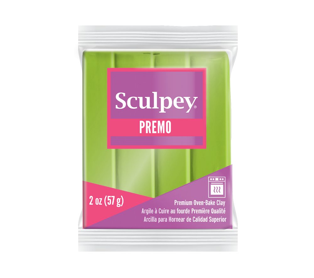 Sculpey PREMO Bright Green Pearl světle zelená perleťová - 5 ks - 5 ks