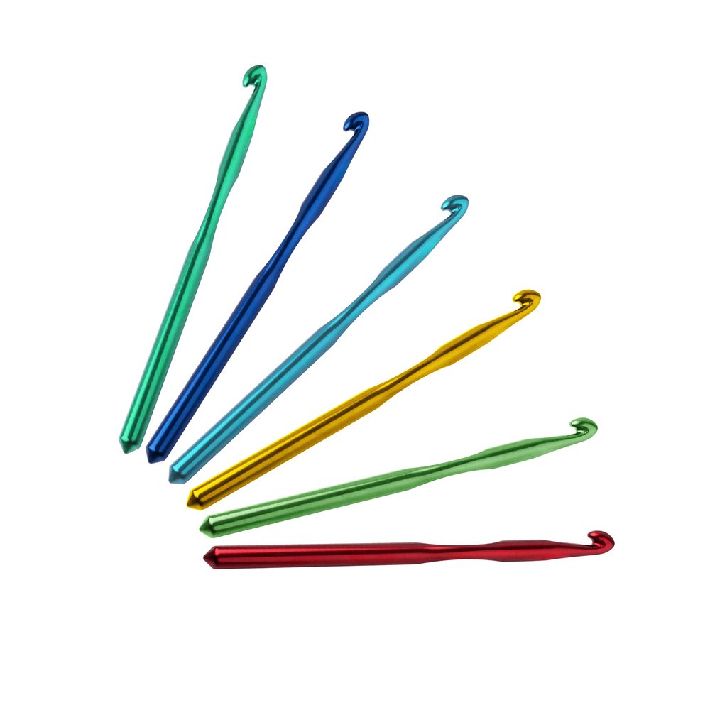 Háček na háčkování hliníkový 8 mm - 3 ks