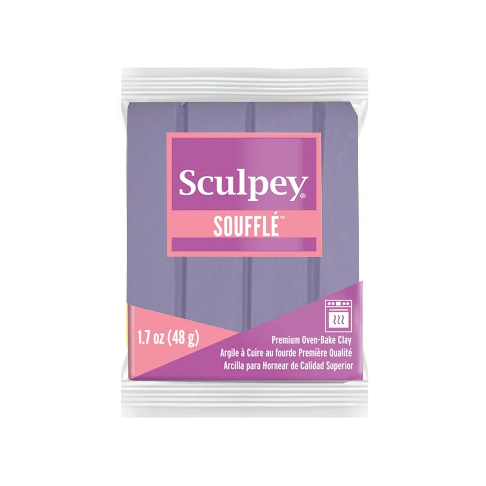Sculpey SOUFFLÉ Thisle modrofialová - 5 ks