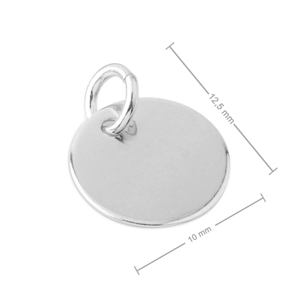 Stříbrný přívěsek pro gravírování - 10 ks