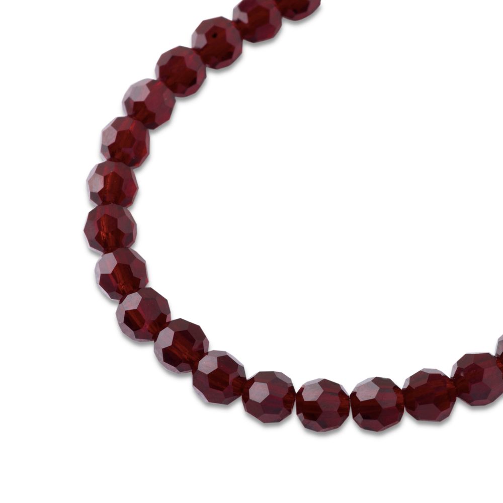 Preciosa MC perle kulatá 4mm Garnet - 45 ks