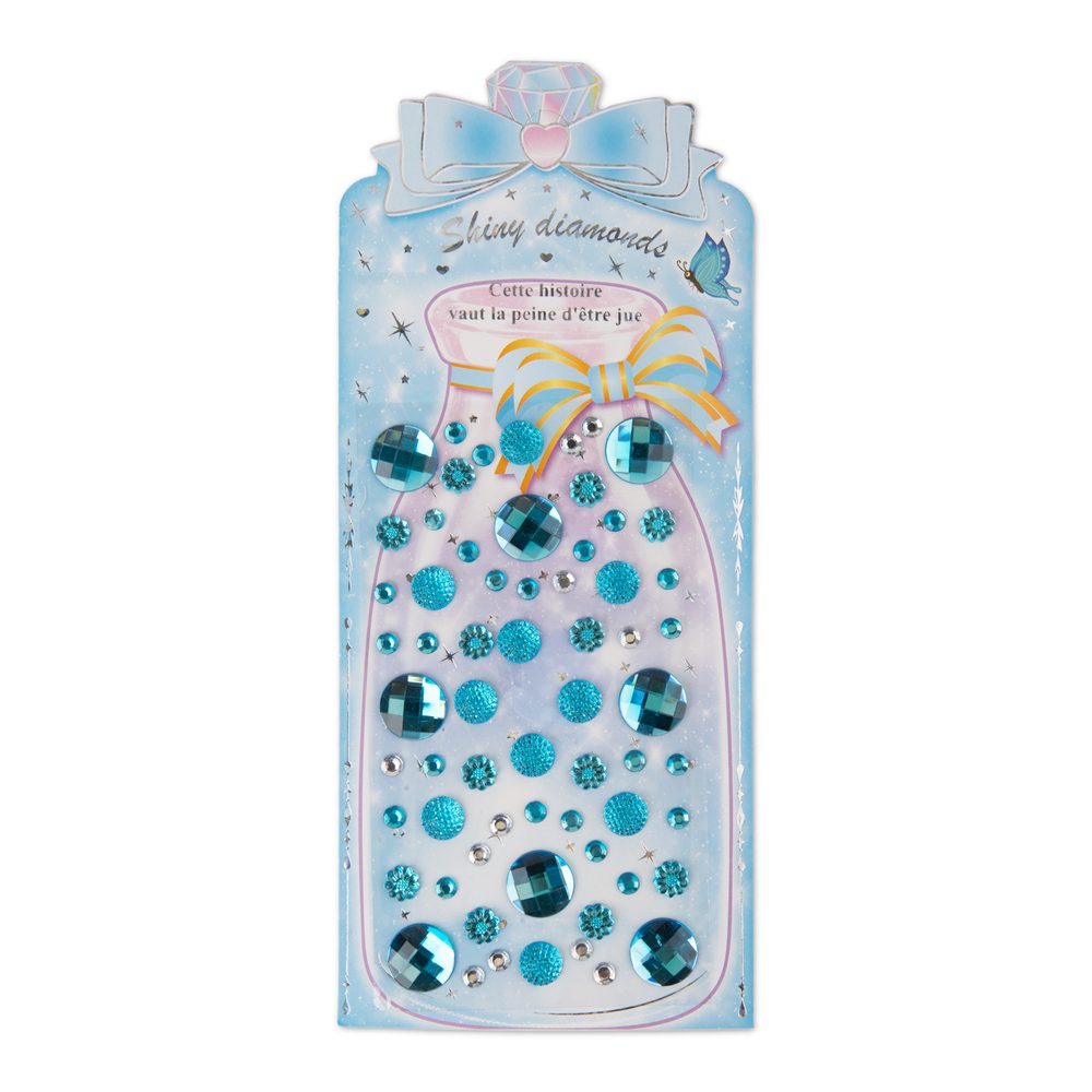 Samolepicí kamínky modré 65 ks - 3 ks