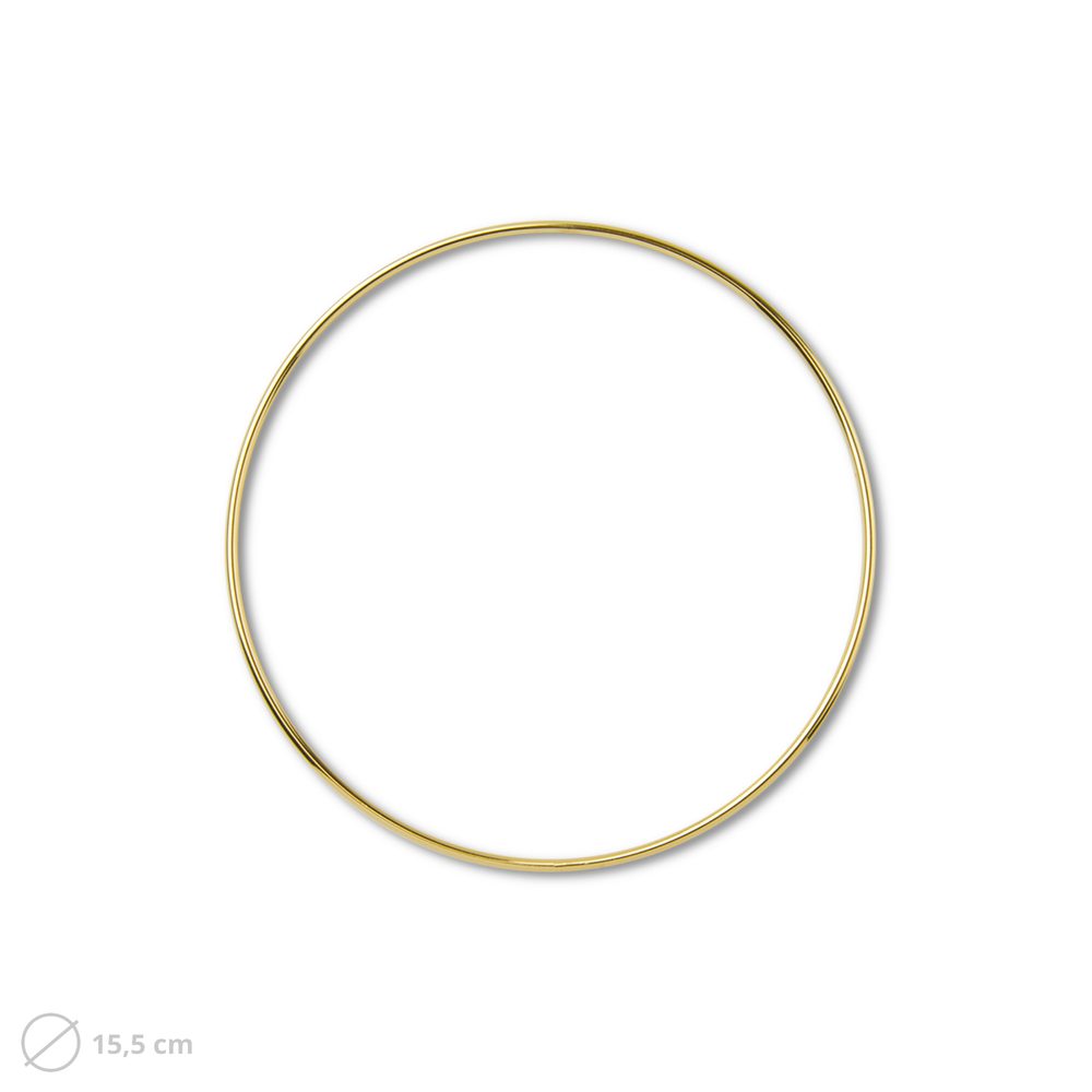 Kovový kruh na macramé 15,5cm - 3 ks