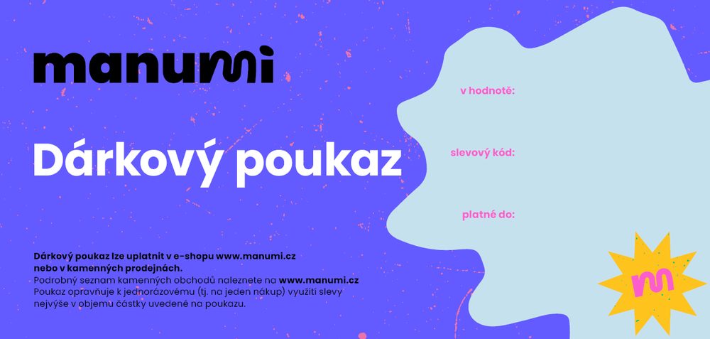 Dárkový poukaz pro Manumi.cz 2000 Kč - 1 ks