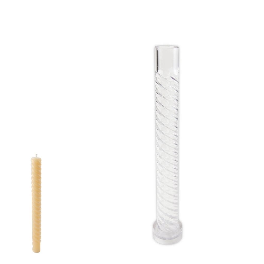 Polykarbonátová forma na vysokou spirálovou svíčku 31x260mm - 3 ks