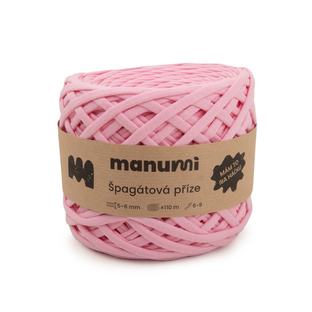 Manumi špagátová příze růžová - 3 ks