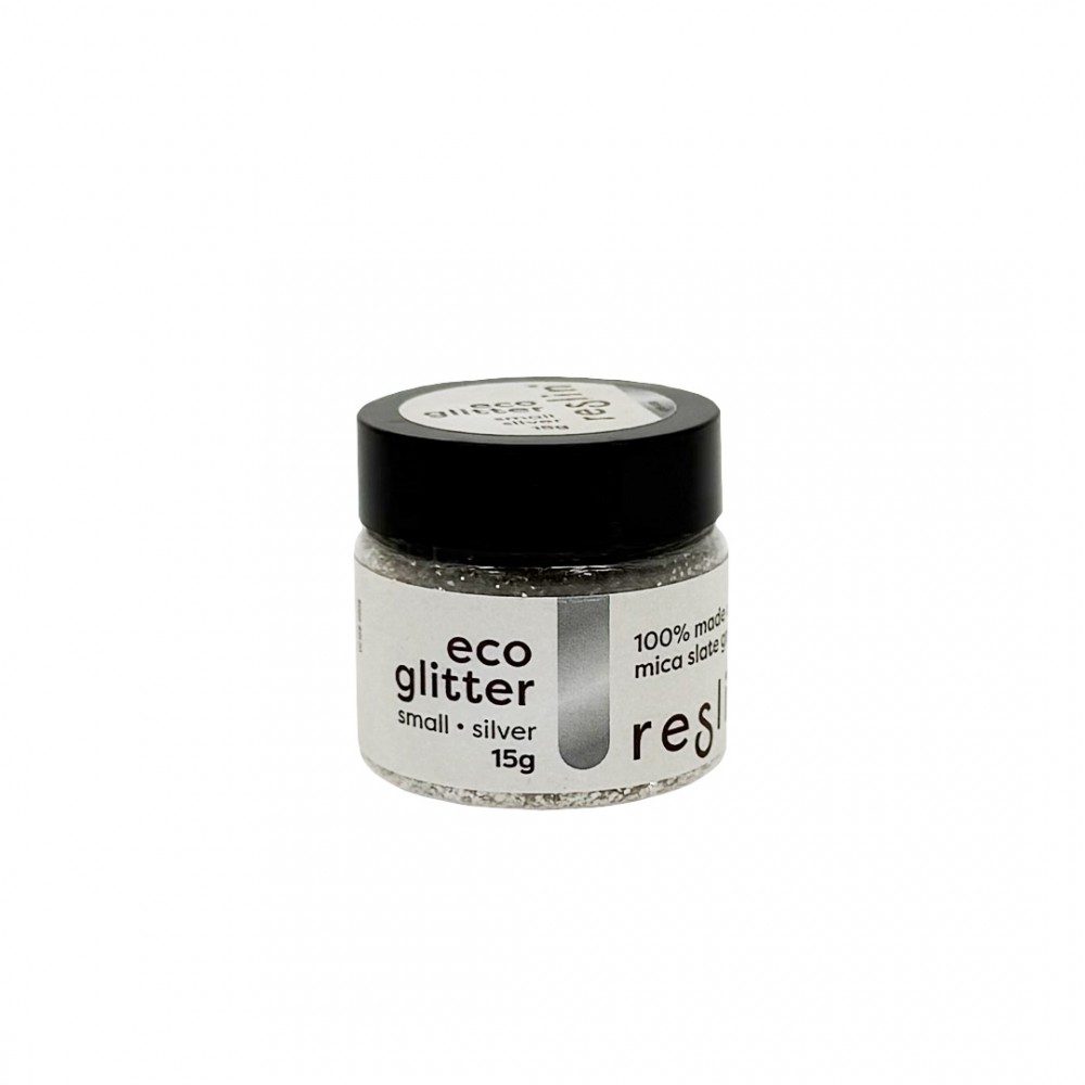 Reslin® Reslin eco glitry do ekologické pryskyřice 15 g vel. S v barvě stříbra - 3 ks