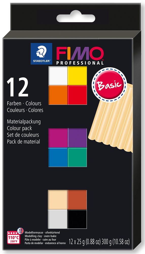 Staedtler FIMO Professional sada 12 barev 25g Basic - 1 ks