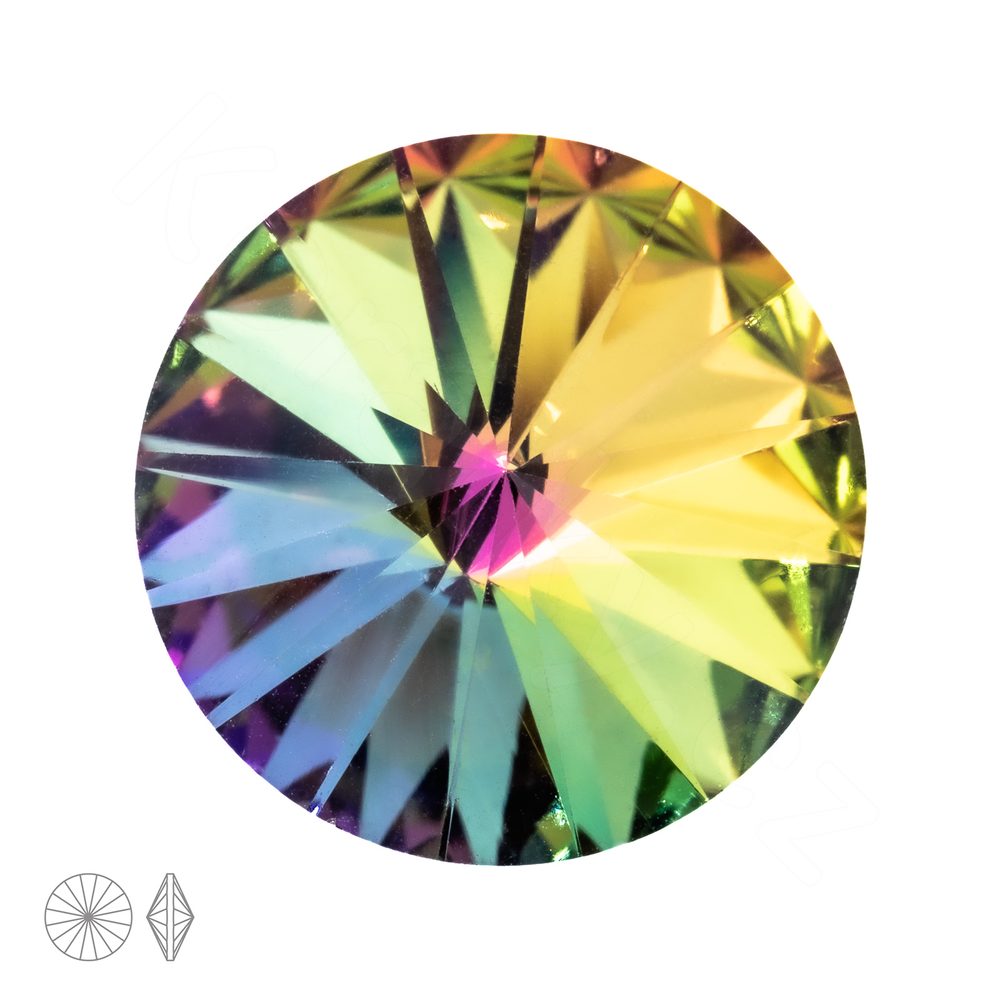 Preciosa MC Rivoli MAXIMA 14 mm Crystal Vitrail Medium - 6 ks