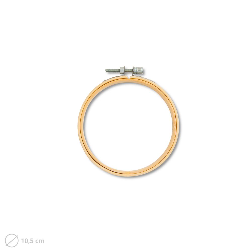 Dřevěný vyšívací kruh 10,5cm - 3 ks