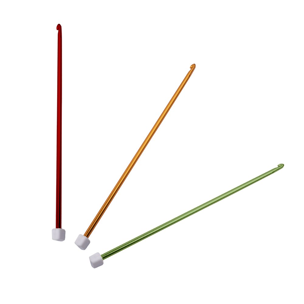 Háček na tuniské háčkování hliníkový 6 mm - 3 ks