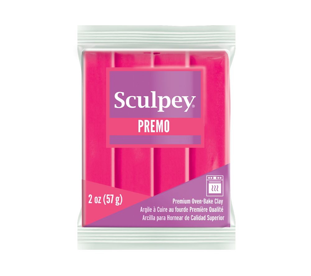 Sculpey PREMO Fluorescent Pink neonová růžová - 5 ks - 5 ks