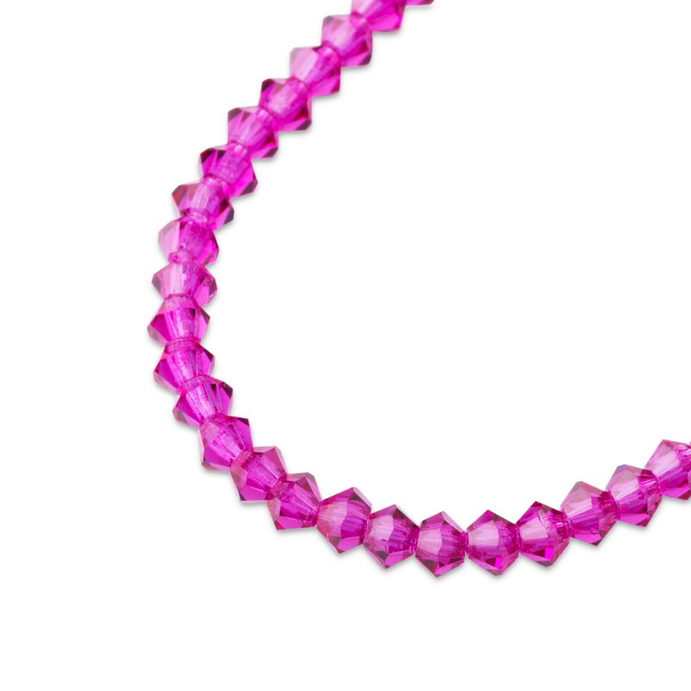 Preciosa MC perle Rondelle 3 mm Fuchsia - 120 ks