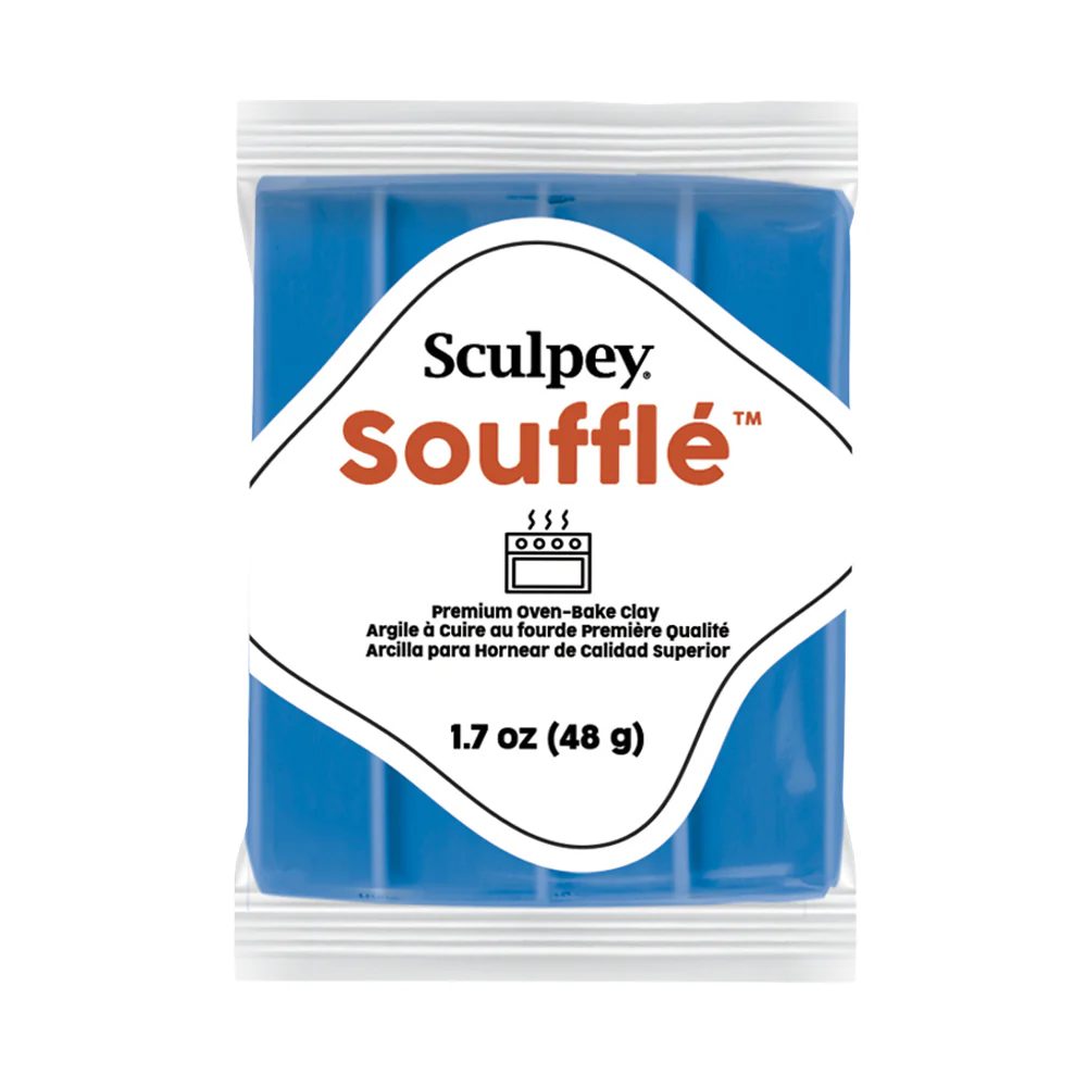 Sculpey Soufflé Cobalt kobaltově modrá - 1 ks